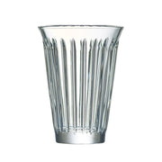 La Rochere Longdrinkgläser ZINC, 6er Set, 360 ml Volumen, Rippenmuster, platzsparend stapelbar, spülmaschinengeeignet
