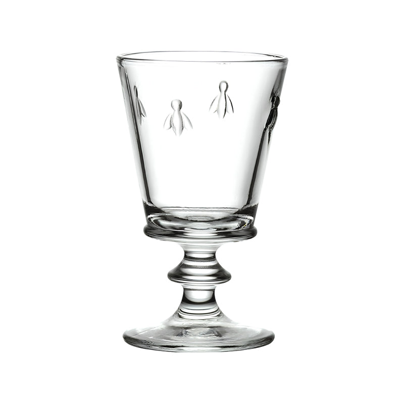 La Rochere Rotweinglas ABEILLE, im 6er Set, 240 ml Fassungsvermögen, mit Bienen-Relief und hohem Stiel