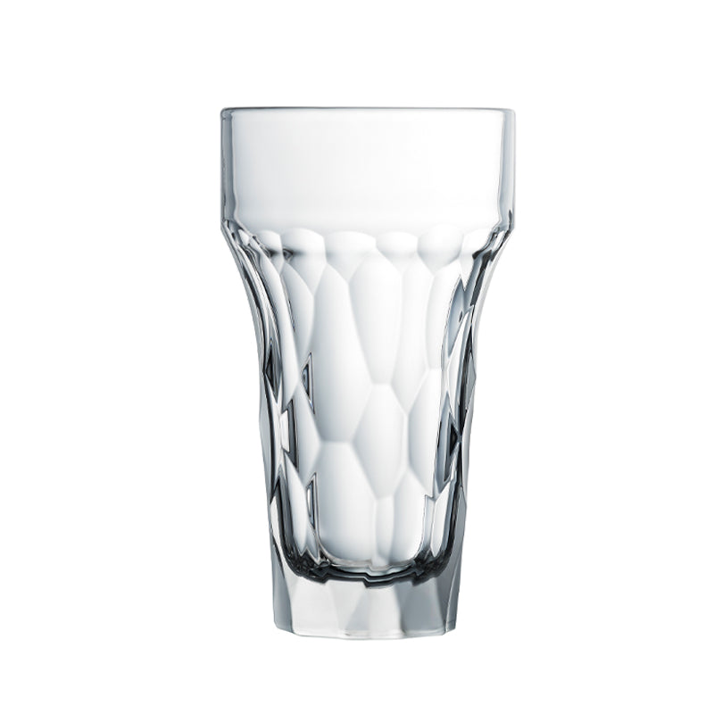 La Rochere Biergläser Silex, 4er Set, 430 ml, Facettenmuster, auch für Longdrinks, Höhe 15,9 cm, Durchmesser 9 cm, Klarglas