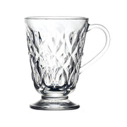 LYONNAIS-Glastassen, von La Rochere, 270 ml Fassungsvermögen, im 6er Set, zierlicher Standfuß, ergonomische Henkel, für jede Kaffeetafel