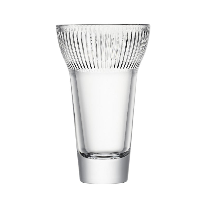 Aperitif Gläser FUNNY, 220 ml, im 6er Set, aussergewöhnliche Form, glatter Unterbereich, oben feine Riffelung, von La Rochere