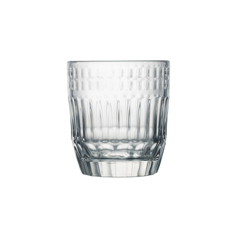 Trinkgläser COTES, 270 ml, 6er Set, moderne Optik, Gittermuster, von La Rochere, Frankreich