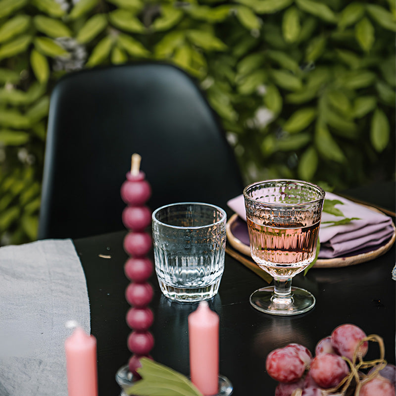 Trinkgläser und Weingläser COTES von La Rochere kombiniert für eine festliche Tafel, 6er Set, 270 ml, und für das stilvolle Servieren von Desserts und Schichtspeisen