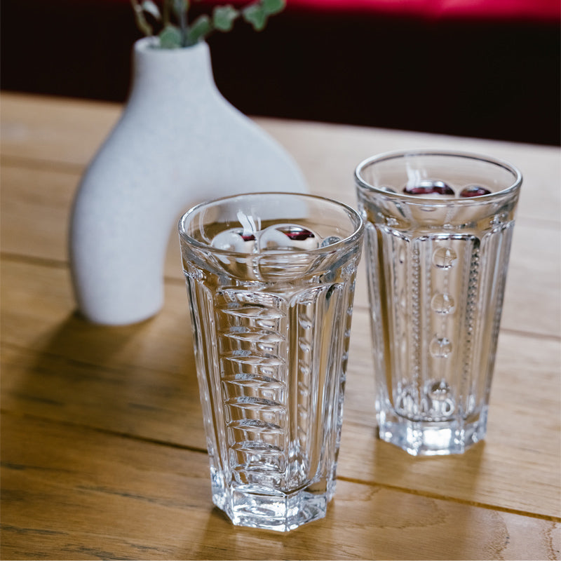 La Rochere Longdrinkgläser/Biergläser AMANDE SAGA im 6er Set, 350 ml, angenehme Haptik, robuste Herstellung, kombinierbar mit den Gläsern PEARLS 