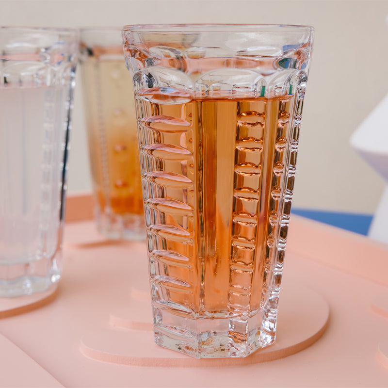 Mandelmuster auf den Longdrink/Biergläsern von La Rochere, Frankreich, im 6er Set mit 350 ml, kombinierbar mit den Gläsern PEARLS, Online-Shop Home-and-Kitchen.de