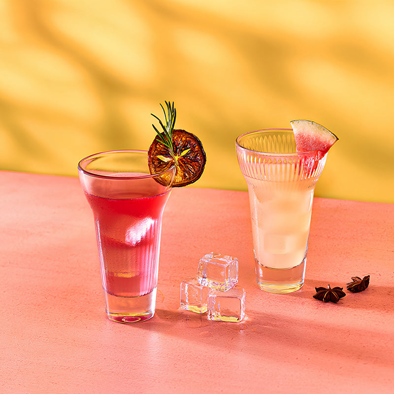 Aperitif-Gläser MARIUS von La Rochere, aussergewöhnliche Form, im 6er Set, Marius und Fanny kombinierbar, geriffelte und glatte Oberfläche