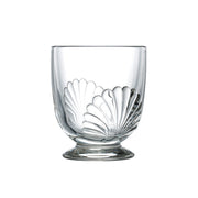 Trinkglas Belle Ile, 6er Set, mit kleinem Standfuß, 290 ml, mit Muschel-Relief, stapelbar, auch kombinierbar mit dem passenden Weinglas aus gleicher Serie. Online-Shop Home-and-Kitchen.de