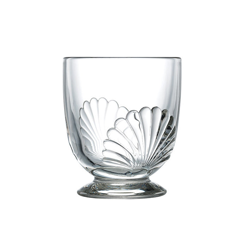 Trinkglas Belle Ile, 6er Set, mit kleinem Standfuß, 290 ml, mit Muschel-Relief, stapelbar, auch kombinierbar mit dem passenden Weinglas aus gleicher Serie. Online-Shop Home-and-Kitchen.de