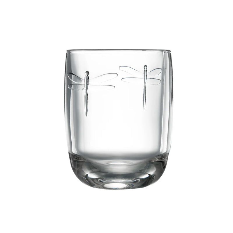 6er Set Trinkgläser LIBELLE von La Rochere, 280 ml, für vielseitige Getränke, eingeprägtes Dekor mit Libelle, spülmaschinengeeignet