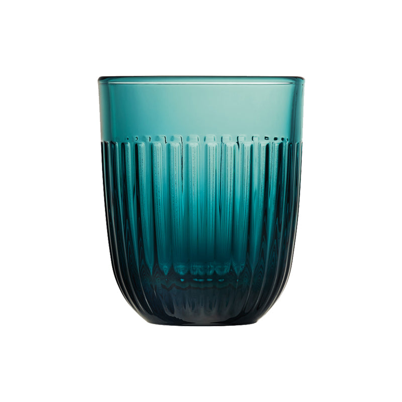 Blaues Trinkglas QUESSANT von La Rochere, Farbe Blau, 6er Set, 260 Fassungsvermögen, kombinierbar mit anderen farblichen Gläsern der Serie