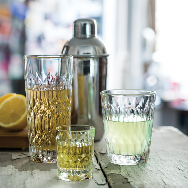La Rochere Trinkglas VERONE im 6er Set, 290 ml, mandelförmiges Muster, widerstandsfähig, auch für Outdoor-Aktivitäten