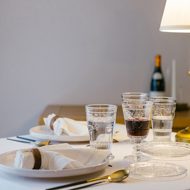 La Rochere Longdrink-Gläser VERSAILLES mit barocker Verzierung, 330 ml, 450 Gramm schwer, als Serie kombinierbar