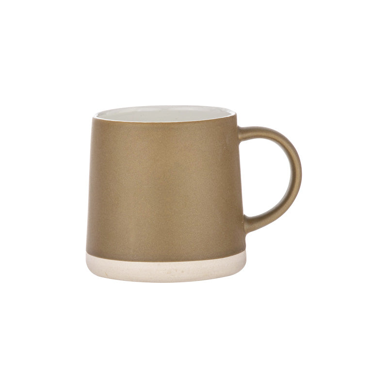 Kaffeebecher TAPER von Ladelle, Farbe Senf, in 4 zusammen passenden Farben, 350 ml, entworfen von Designer Graham Jowitt, kombinierbar mit Tassen-Serie CARVE,