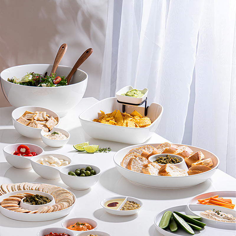 Serviergeschirr Alto von Ladelle für Dips, Chips, kleine Naschereien, Keramik, kombinierbar mit modernem Geschirr