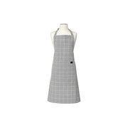Küchenschürze Eco Check, grau kariert, von Ladelle, 100 % recycelter Stoff, 89 x 70 cm, breite Tasche vorne, maschinenwaschbar im Online-Shop Home-and-Kitchen.de