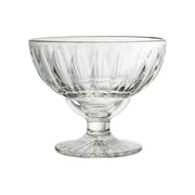 Große Eisschalen ELISE, 400 ml, von La Rochere, 6er Set,  runde, klassische Form, Standfuß, Facettenschliff