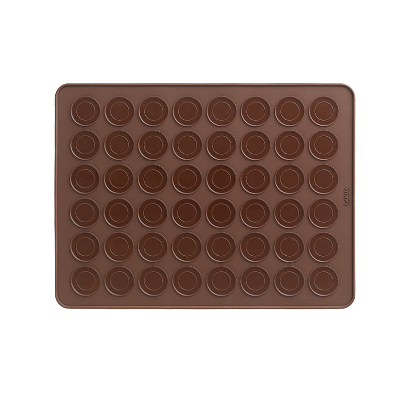 Lekue Silikon-Backmatte Macaron, 40x30 cm, für 24 Macarons, hergestellt aus 100% Platin-Silikon, antihaftend, spülmaschinengeeignet