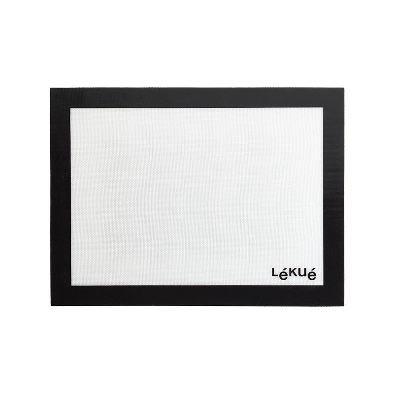 Lekue Backmatte Glasfaser - Silikon, 40x30 cm, hergestellt aus Platin-Silikon mit Glasfaseranteil, antihaftend und hitzebeständig, auch verwendbar für das Kneten von Teig etc.
