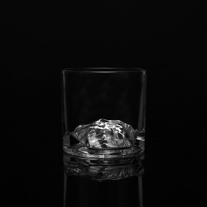 MONT BLANC Whiskygläser-Set von Liiton, mit dem 3-D-Bergrelief im Glasboden, 270 ml Volumen, X1 Crystalline Kristall, bleifrei Online-Shop Home-and-Kitchen.de