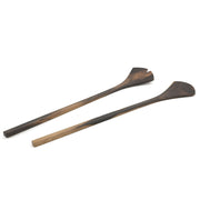 L'Indochineur Salatbesteck GINKGO  im 2-er Set, aus Ebenholz, Länge je 29 cm,  inkl. Stoffbeutel, Online-Shop Home-and-Kitchen.de