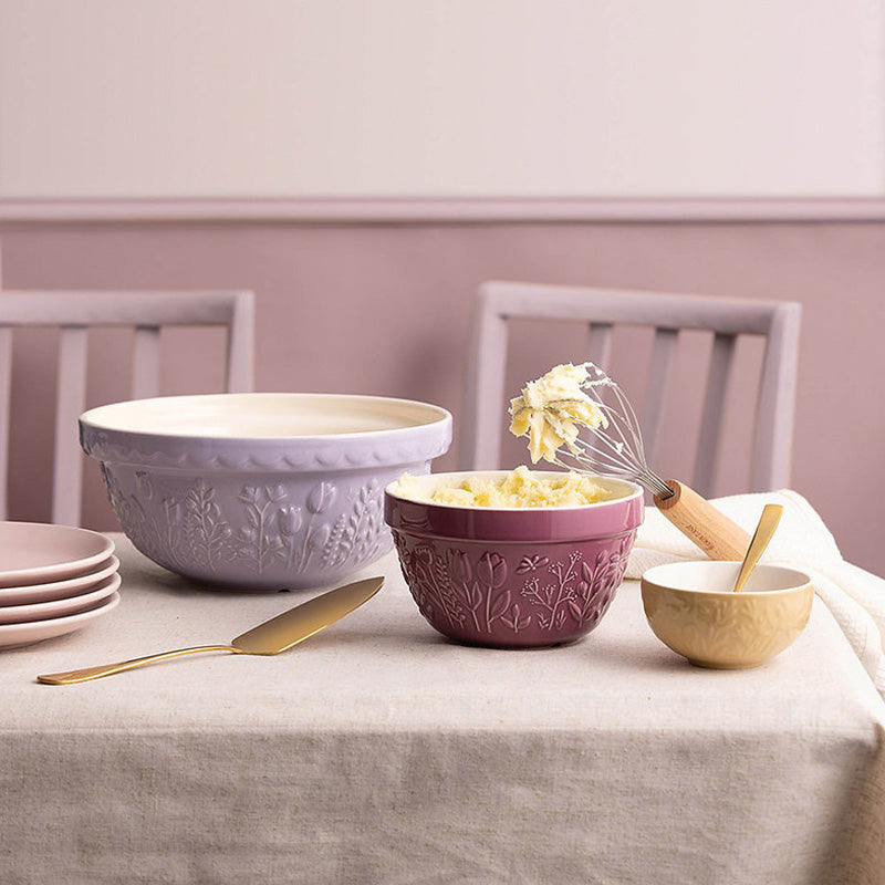 Verschiedene Größen und Muster: Steingut Rührschüsseln IN THE MEADOW im Online-Shop Home-and-Kitchen.de