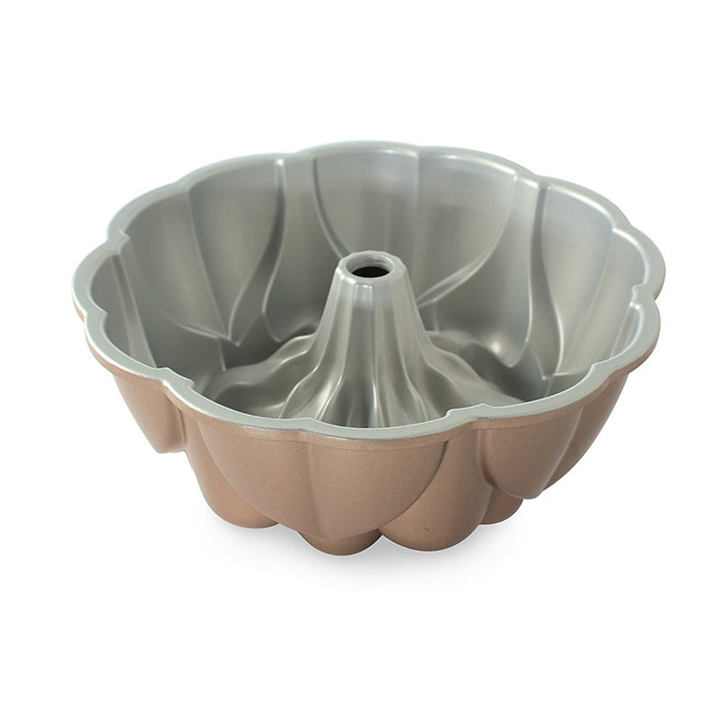 Nordic Ware MAGNOLIA-Backform, aus  Aluminiumguss, PFAS-freie Antihaftbeschichtung, innen: grau