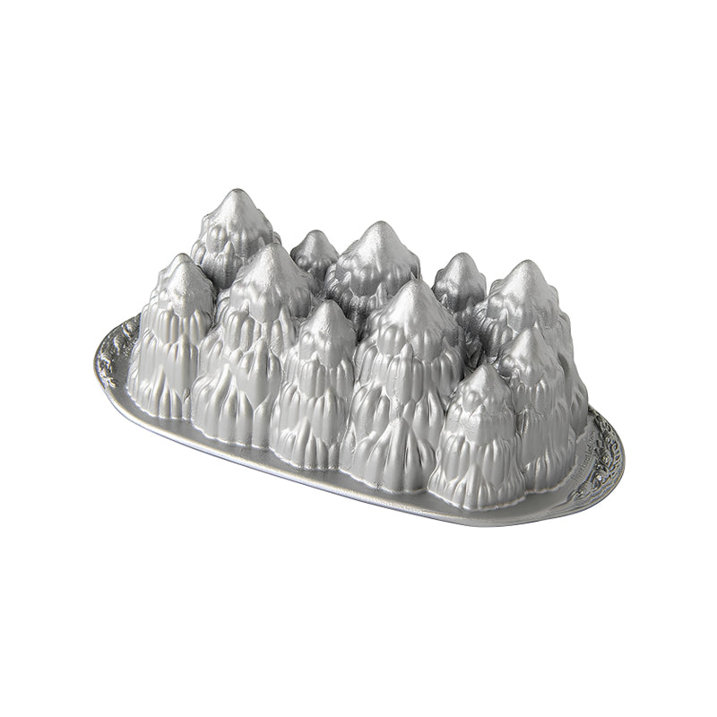 Nordic Ware Backform Alpine Forest Bundt, robuster Aluminiumguss, PFAS-freie Antihaftbeschichtung, auch für Pudding, Eis etc.