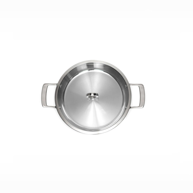 Olavson Servierpfanne, mit Kupferkern,  26 cm, 2 Griffe, PFAS-frei, mit Glasdeckel, Online-Shop Home-and-Kitchen.de