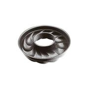 Frankfurter Kranz - Backform von Paderno, auch für das Backen von Brotringen geeignet, schwarzer Stahl Höhe 5,5 cm /Ø 22 cm, 338 gr,
Antihaftbeschichtung, backofenfest bis 230 °C. Online-Shop Home-and-Kitchen.de