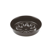Blumenmuster - Backform von  Paderno, Stahl, Höhe 6 cm / Ø 20 cm, Gewicht 230 gr, glatter, runder Rand
Antihaftbeschichtung, backofenfest bis 230 °C