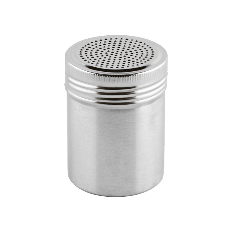 Rostfreier Edelstahl-Streuer mit Drehverschluss von Paderno, 
Höhe 12 cm / Ø 7 cm
leichte Entleerung, spülmaschinengeeignetgroßes Füllvolumen, Online-Shop Home-and-Kitchen.de