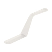 Weiße Winkelpalette von Paderno
einfaches Verstreichen von Sahne und Cremes, 12 cm, 
Materialmix aus Polyamide (Nylon 6.6) mit Fiberglas für den intensiven Dauereinsatz, sterilisierbar und spülmaschinengeeignet