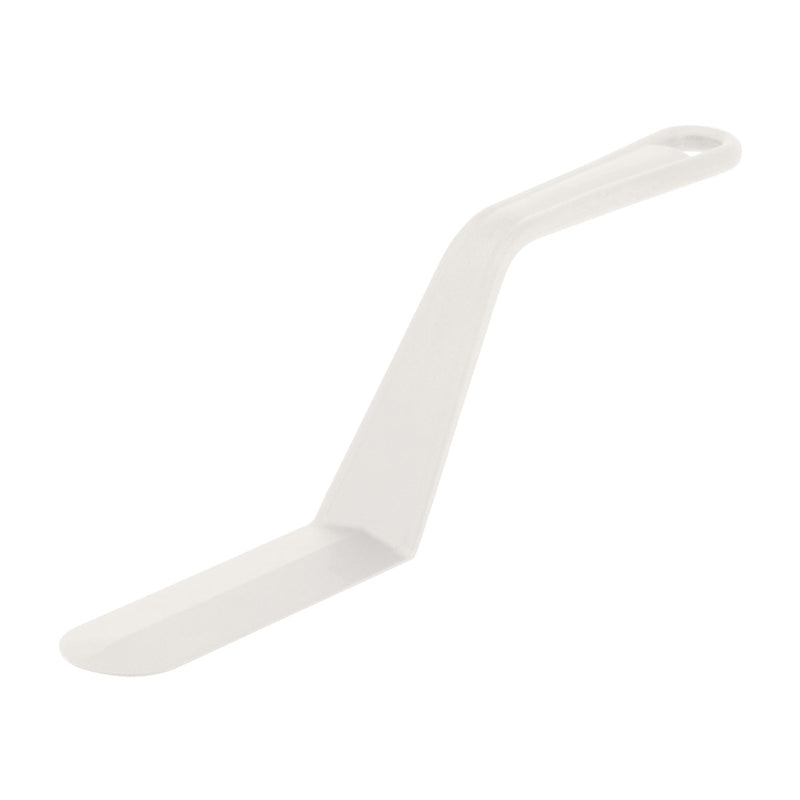 Weiße Winkelpalette von Paderno
einfaches Verstreichen von Sahne und Cremes, 12 cm, 
Materialmix aus Polyamide (Nylon 6.6) mit Fiberglas für den intensiven Dauereinsatz, sterilisierbar und spülmaschinengeeignet