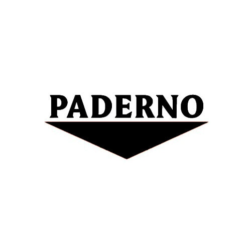 PADERNO-Logo - hochwertige Backutensilien in Profiqualität, Backformen, Gusseisen-Bräter, Küchenreiben, Teig-Rollwalzen aus Edelstahl