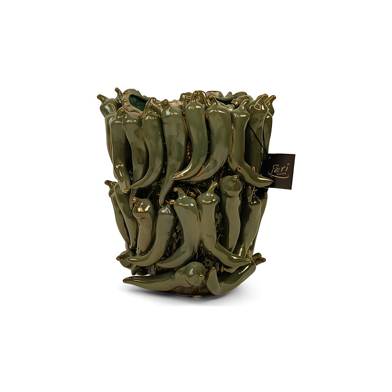 CHILI Vase von PeriLiving, Handarbeit, Keramik, für Frisch- und Trocken-blumen oder als Dekorationselement
Online-Shop Home-and-Kitchen.de