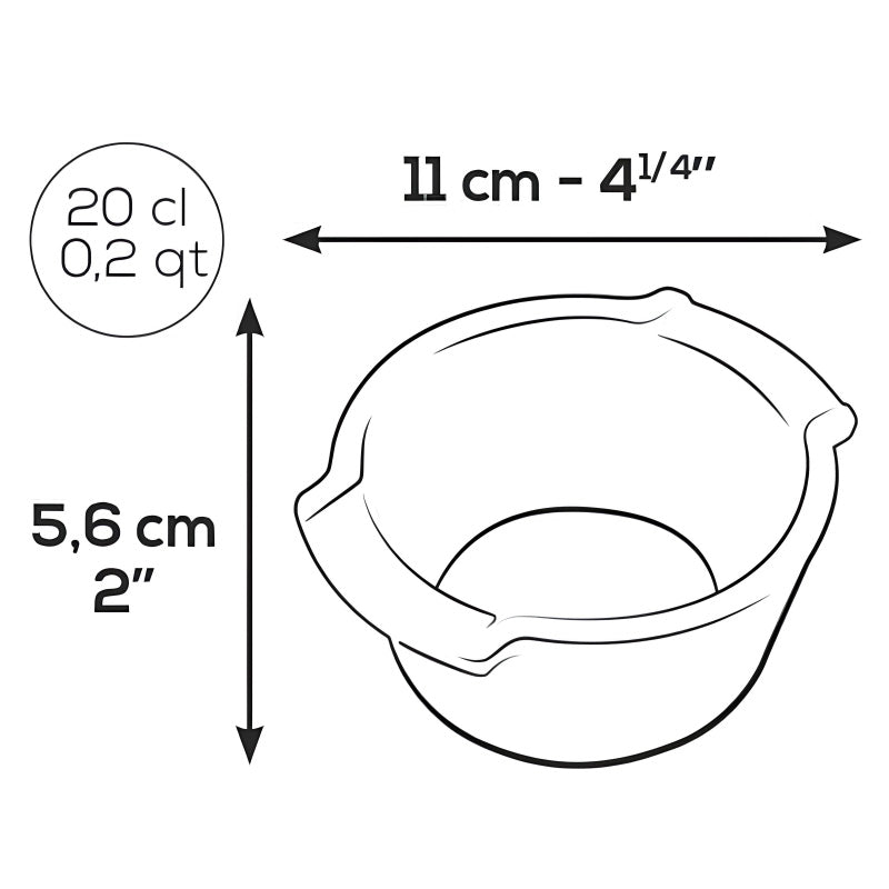 Maße der Auflaufform