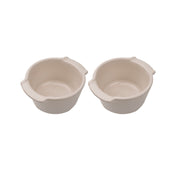 Auflaufformen RAMEKIN von Peugeot , 2er Set,  Ecru, 11 x 5,6 cm, widerstandsfähige Emaillebeschichtung, für Backofen und Gefriertruhe, in 4 Farben, im Online-Shop Home-and-Kitchen.de