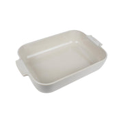 Peugeot Auflaufform APPOLIA, Creme (Ecru), rechteckig, 36 x 22 cm, verglaste Emaille, aus 100 % natürlichen Rohstoffen Online-Shop Home-and-Kitchen.de
