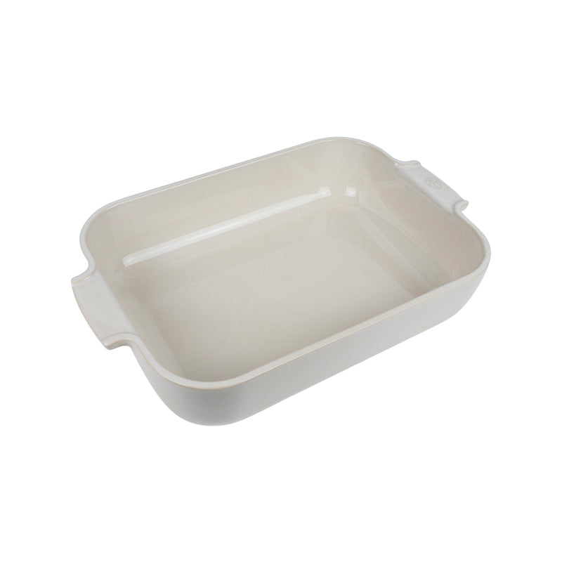 Peugeot Auflaufform APPOLIA, Creme (Ecru), rechteckig, 36 x 22 cm, verglaste Emaille, aus 100 % natürlichen Rohstoffen Online-Shop Home-and-Kitchen.de