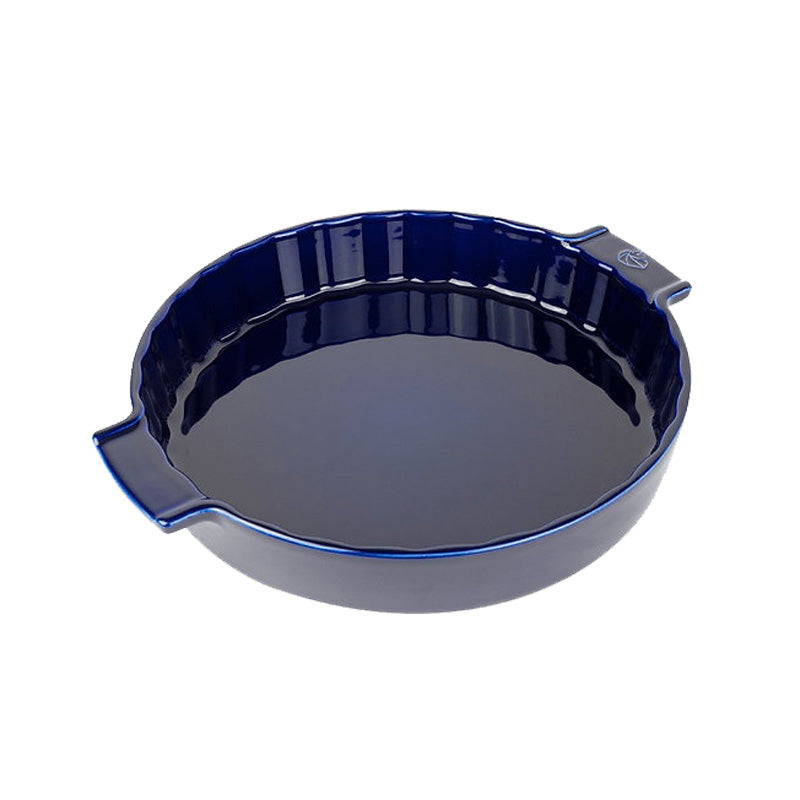 Tarteform APPOLIA, Farbe: Blau, von Peugeot, 100 % franz. Keramik, 28 cm, in 3 Farben erhältlich, Wellenrand Online-Shop Home-and-Kitchen.de