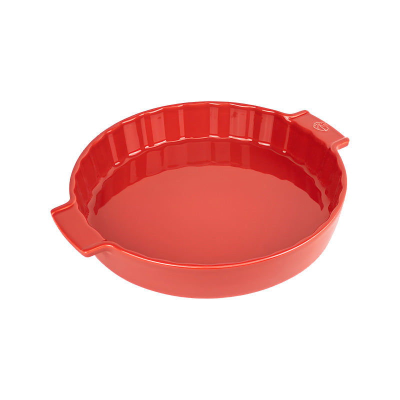Tarteform APPOLIA, Rot, von Peugeot, 100 % franz. Keramik, 28 cm, in 3 Farben , Temperaturbeständig von -18 bis + 250 Grad Online-Shop Home-and-Kitchen.de