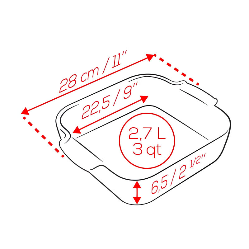 Maße Auflaufform