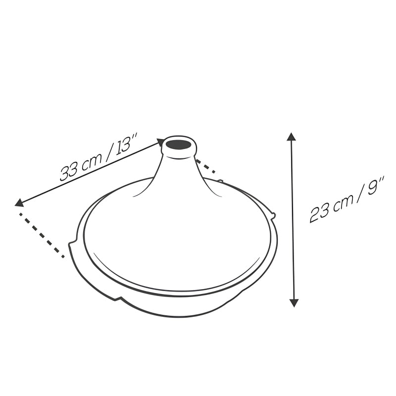 Maße der Tajine