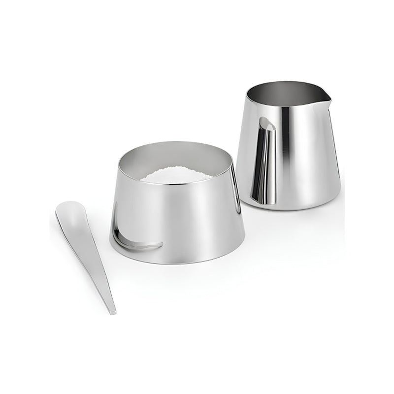 CREAM Zuckerdose und Milchkännchen im Set von Philippi Design, polierter, glänzender Edelstahl, inkl. Zuckerlöffel
stapelbar, Größe gestapelt: 9,2 cm
Online-Shop Home-and-Kitchen.de