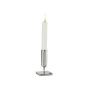 Edelstahl-Kerzenständer LAMBDA von Philippi-Design, 2 Größen. Größe S: 11 cm, Größe L: 19 cm, Edelstahl, Online-Shop Home-and-Kitchen.de