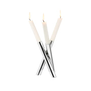PERPLEX, Stabkerzenhalter von Philippi Design, aus Edelstahl, Höhe von 15 cm, Durchmesser von 11 cm. Online-Shop Home-and-Kitchen.de