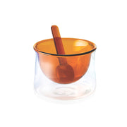 GELATO Eisbecher von Philippi Design , Orange/Caramel,  mundgeblasenes Glas und Glaslöffel, auch für Desserts. Online-Shop Home-and-Kitchen.de