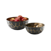  Philippi Design- Schale PERU aus gebürstetem Stahl, in 2 Größen, jede Schale ein Unikat, aus gebürstetem Stahl. Online-Shop Home-and-Kitchen.de