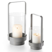 Die Windlichter HOME von Philippi: 2 Größen: L: 13x13x29 cm und S: 10x1022 cm, pulverbeschichtetem Stahl, beim Online-Shop Home-and-Kitchen.de
