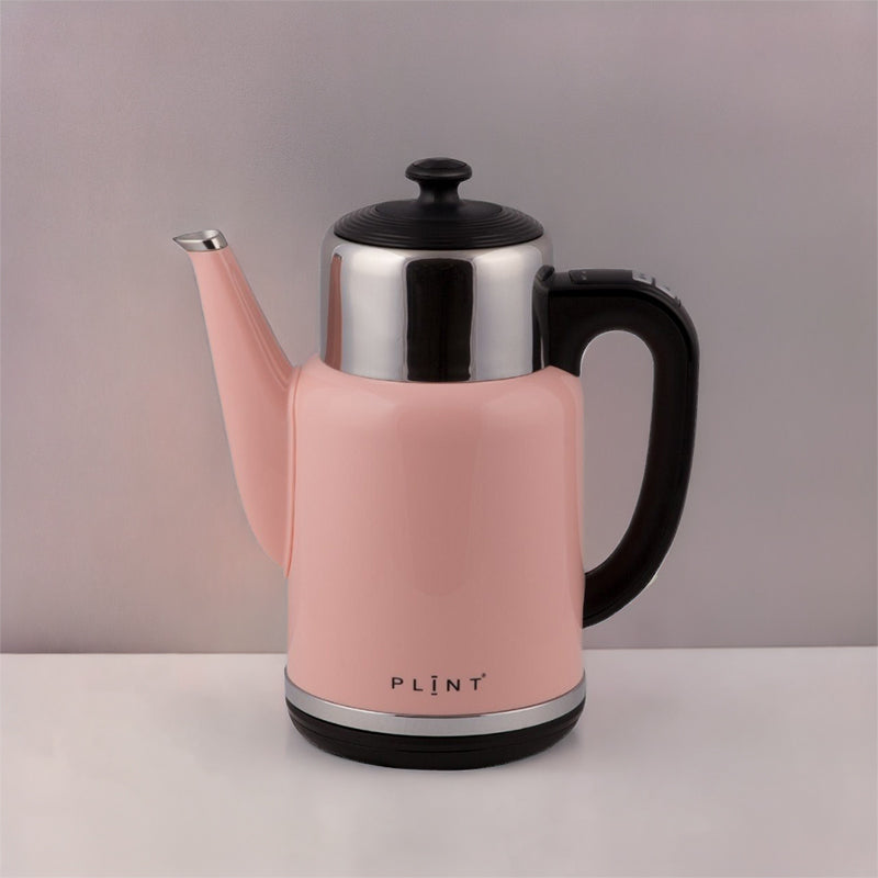 Integrierte Abschaltautomatik und Überhitzungsschutz beim PLINT Wasserkocher, Fassungsvermögen 1,7 Liter. Erhältlich im Online-Shop Home-and-Kitchen.de